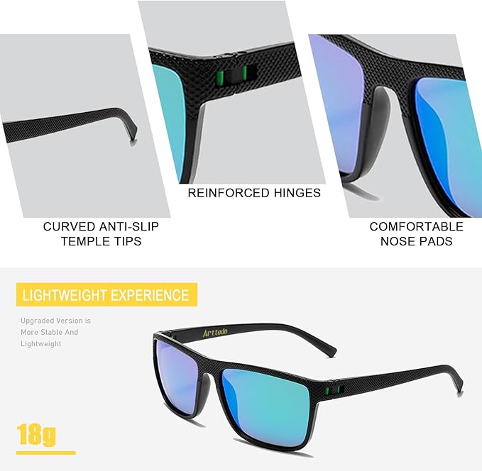 Golf Sunglasses, UV Polarized Sunglasses for Men and Women, Lightweight Sunglasses with UV Protection for Golfer, Golf Accessories