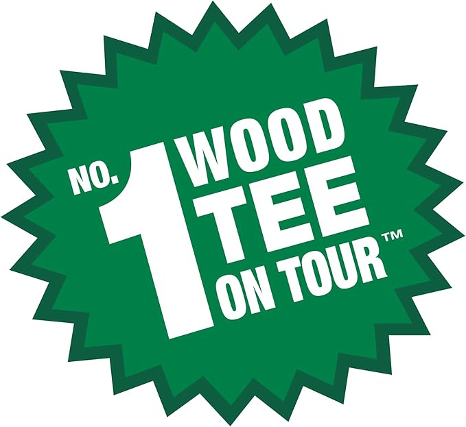 Pride Deluxe Wooden Golf Tees - 500 Count, 2 3/4 Inch - White - #1 Brand on Tour - Best for Drivers & Woods - Improve Distance and Accuracy
