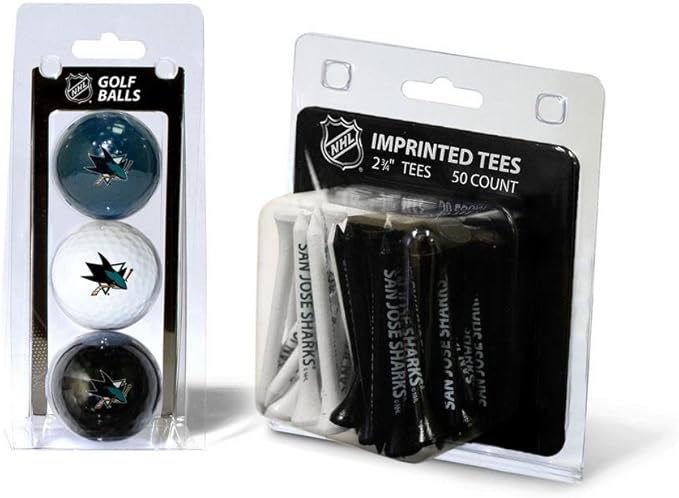 Team Golf NHL Philadelphia Flyers 3 Golf Balls and 50 Golf Tees Logo Imprinted Golf Balls (3 Count) & 2-3/4" Regulation Golf Tees (50 Count), Multi Colored