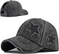 Criss Cross Hat Washed Distressed Baseball Cap Ponytail Hat High Messy Bun Ponycap for Women