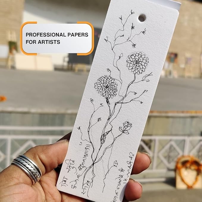 Artist Bookmark Sketchpad Combo – 300 GSM 100% Cotton & 320 GSM Cellulose Ivory - Image 5
