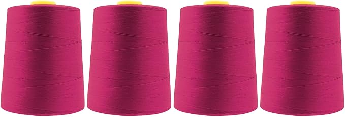 Mandala Crafts 4 Pack of Serger Threads Cones Spools by MandalaCrafts