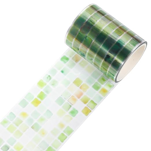 Green PET Tape for Journal Scrapbooking - Image 2