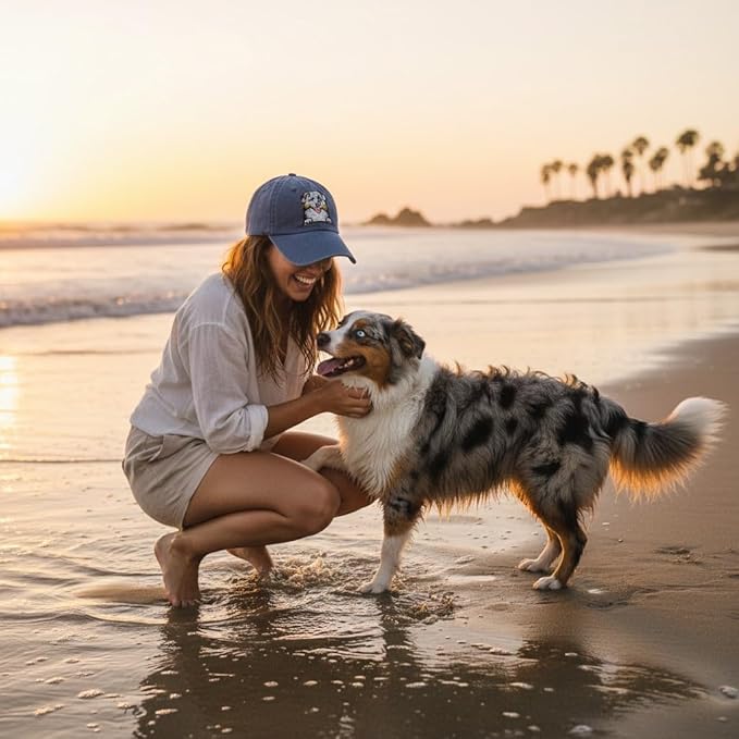 Pet Dog Lover Gifts,Embroidered Dog Baseball Hats for Men Women Dad Mom