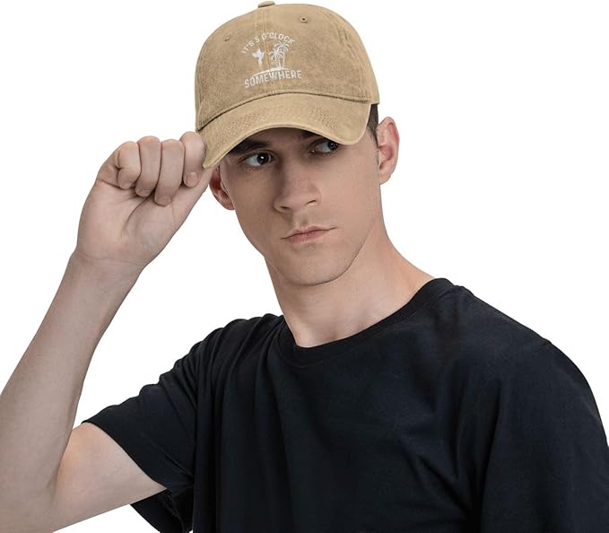 Philysonic 5 Oclock Somewhere Hat It is 5 Oclock Somewhere Hat Women Baseball Hat Cool Hats