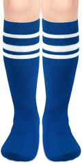 Sarfel Kids Soccer Socks Toddler Soccer Socks Girls Boys Soccer Socks Kids Tube Socks with Stripes Toddler Knee High Socks