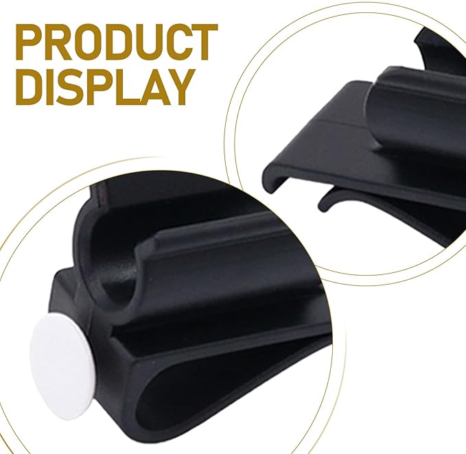 POPETPOP Golf Club Bag Clips On: 14 Pack Plastic Putter Clamp Holder Organizer - Durable Golf Accessories for Men Women Golfer (Black)
