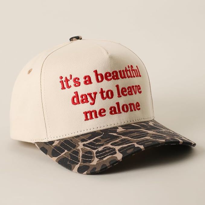 MIRMARU Two-Tone Vintage Canvas Trucker Hats for Men & Women, Adjustable Size Baseball Caps with Trendy Embroidered Design