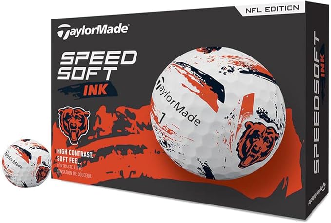 TaylorMade Golf Speed Soft Ink NFL Golf Balls