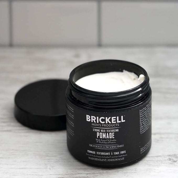 Brickell Men's Products Strong Hold Texturizing Pomade - Image 9