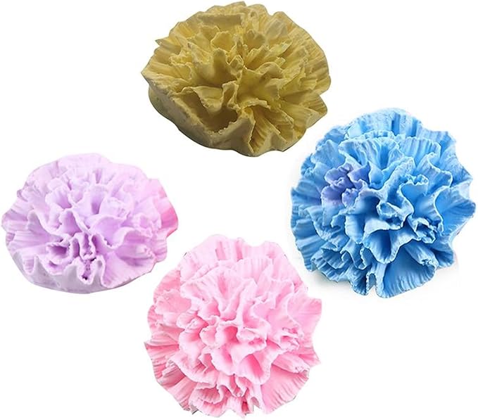 Carnation Flower Silicone Mold for Fondant Chocolate Candy Cake Decorating - Image 7