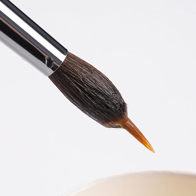 Watercolor Brushes Professional, Fuumuui 4Pcs Extended Needle Point Brushes - Image 6