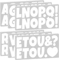 Bemeol 360 Pcs 30 Sheets Bulletin Board Letters 2.5 Inches Alphabet Stickers by Bemeol