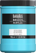 Liquitex BASICS Acrylic Paint, 946ml Jar, Light Blue Permanent by Liquitex