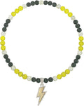 Baseball Necklace for Men 16/18/20 Inch Bling Ice Collection Lightning Bolt Pendant Necklace for Women Rhinestone Clay Beaded Discoball Accessories Gifts for Baseball Team Players Lovers