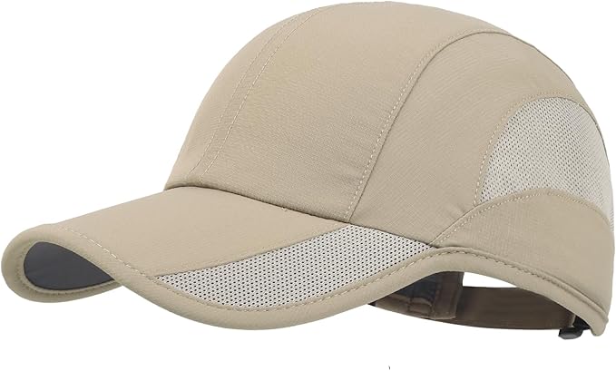 HH HOFNEN Quick Dry Baseball Cap Unstructured Running Cap Water-Resistant UPF 50+ Mesh Golf Sun Hats for Men Women
