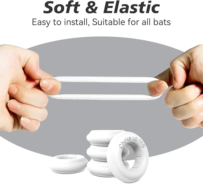 [5 Packs] Baseball Bat Grip Choke Up Rings Bat Ring Bat Choke Up Knob Baseball Softball Teeball Tball Bat Choke Up Ring Bat Knob Baseball Bat Accessories