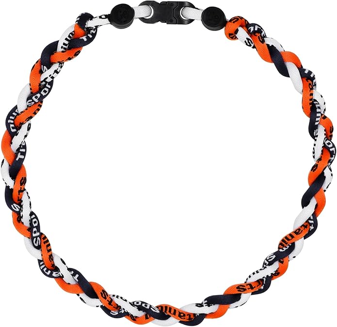 Baseball Rope Necklaces, League Team Colors Braided Necklace, Baseball Team Gifts