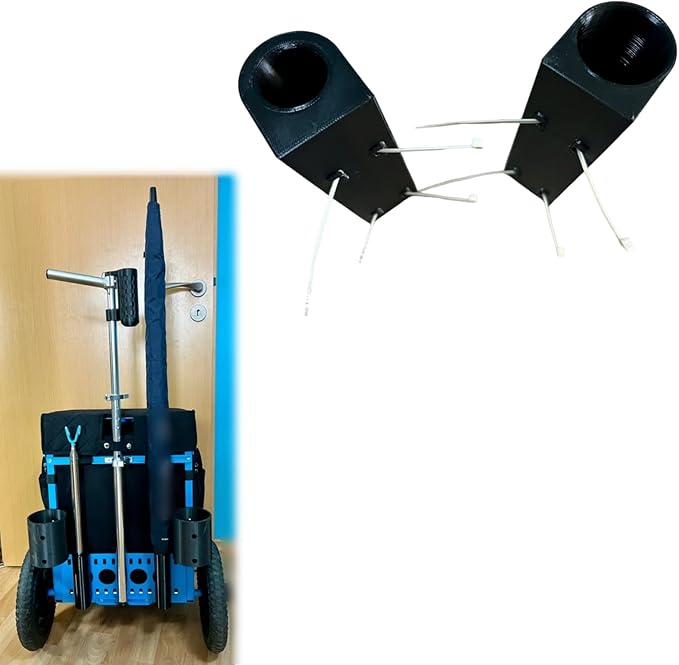 Compatible with Zuca LG Cart Umbrella and Retriever Holder Attachment, Golf Disc Storage Accessory, Outdoor Sports Caddy Organizer