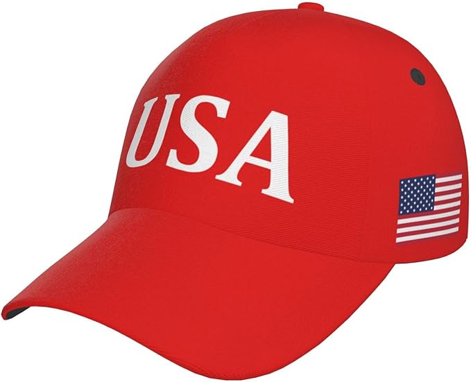 USA Flag Baseball Cap American Patriotic Trucker Hat Father Dad Mother Mom Adjustable Sportswear Hat for Men Women Adults