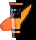 Artecho Glow in the Dark Paint, Neon Orange Paint Tubes, Art Craft Paints by Artecho