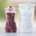Cylinder Wave Candle Resin Mold by ESEENSSiliconeMolds