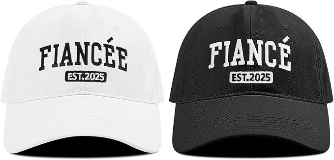 Embroidered Baseball Cap Women Men Engagement Anniversary Honeymoon Wedding Gifts Newlyweds Couples Adjustable Hats