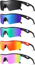 Kids Sunglasses Youth Baseball Sunglasses for Boys Girls 3-12 Polarized Softball Sports Goggles UV Protection