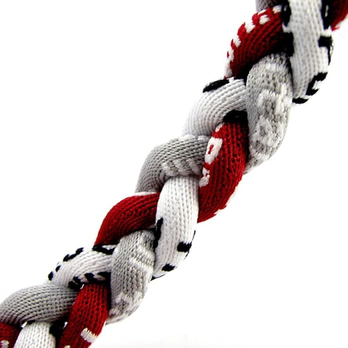 MapofBeauty 18 Inch Sport Three Colors Three Braided Rope Tornado Necklace