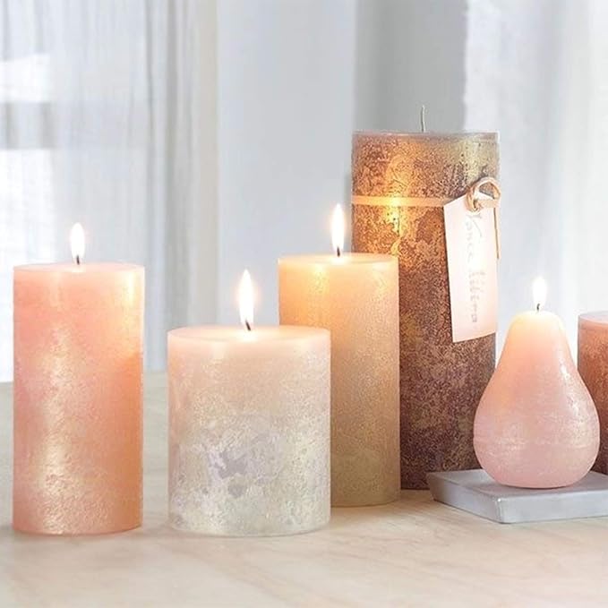 MILIVIXAY Cylinder Candle Mold Set-4PCS Pillar Candle Molds - Image 9