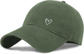 Pairxily Vintage Heart Embroidered Baseball Cap Distressed Adjustable Hat for Women Low Profile Dad Hats Unisex Cotton Cap