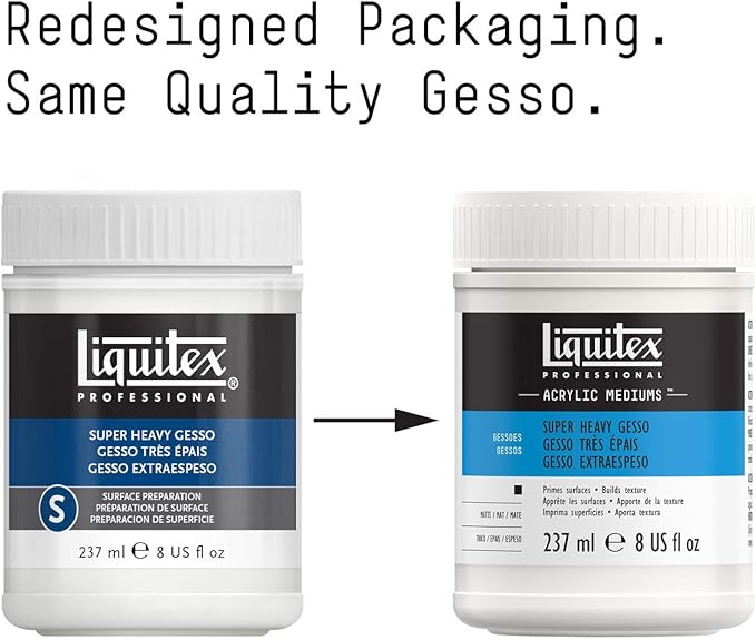 Liquitex Professional Gesso Surface Prep Medium, Super Heavy - Image 2