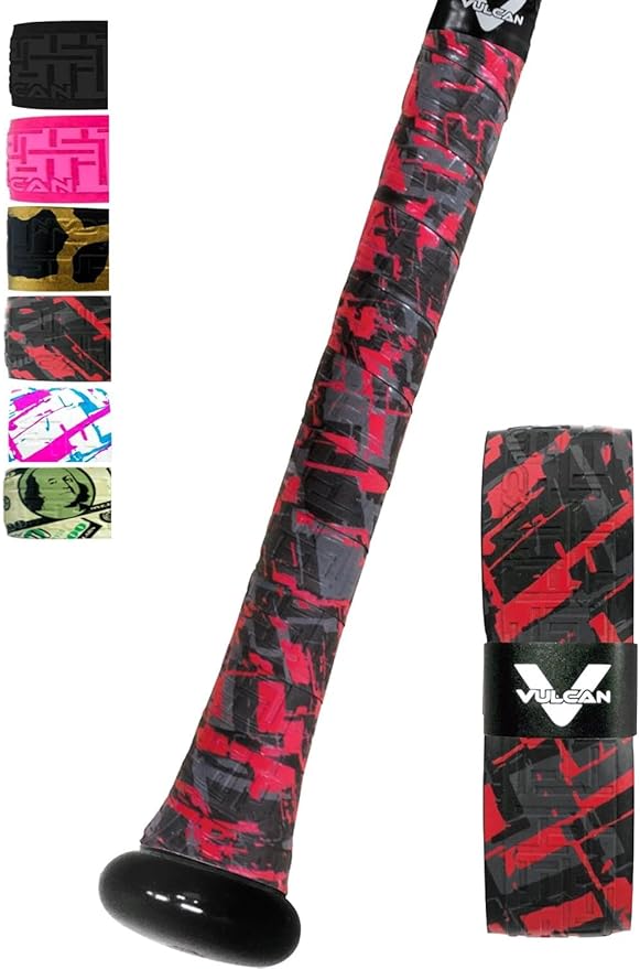 Vulcan | 0.50mm / 1.00mm / 1.75mm Bat Grip | Baseball/Softball | Multiple Colors