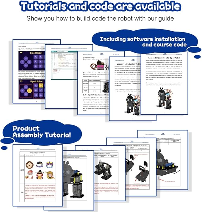 ACEBOTT Robotics for Kids Ages 12-16，Bionic Biped Robot Kit for Arduino ESP32 - Image 5