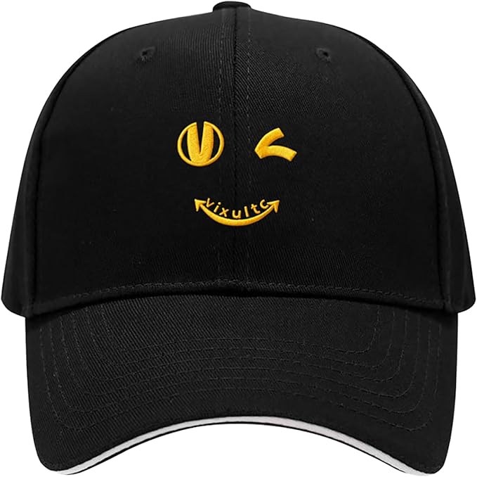 Embroidered Baseball Cap for Men Women, Breathable Cotton Adjustable Hat, Various Patterns for Casual Daily Outfits