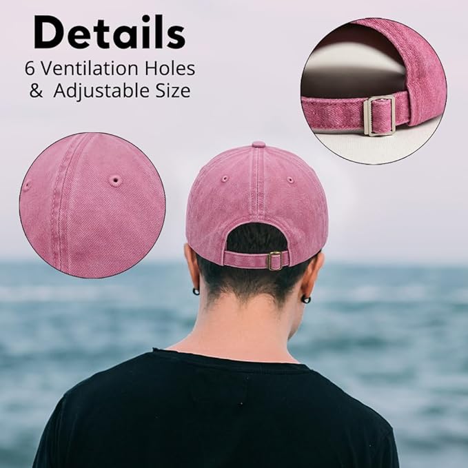 Humor Saying Adjustable Washed Cotton Baseball Cap, Funny Retro Trucker Hat Gift for Men Women Dad Husband Coworker