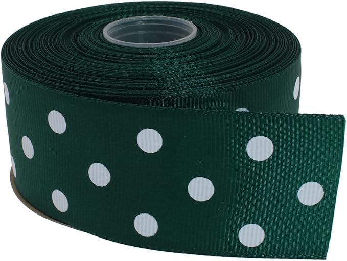 Polka Dot Grosgrain Ribbon 25 Yard Each Roll 100% Polyester by Unknown