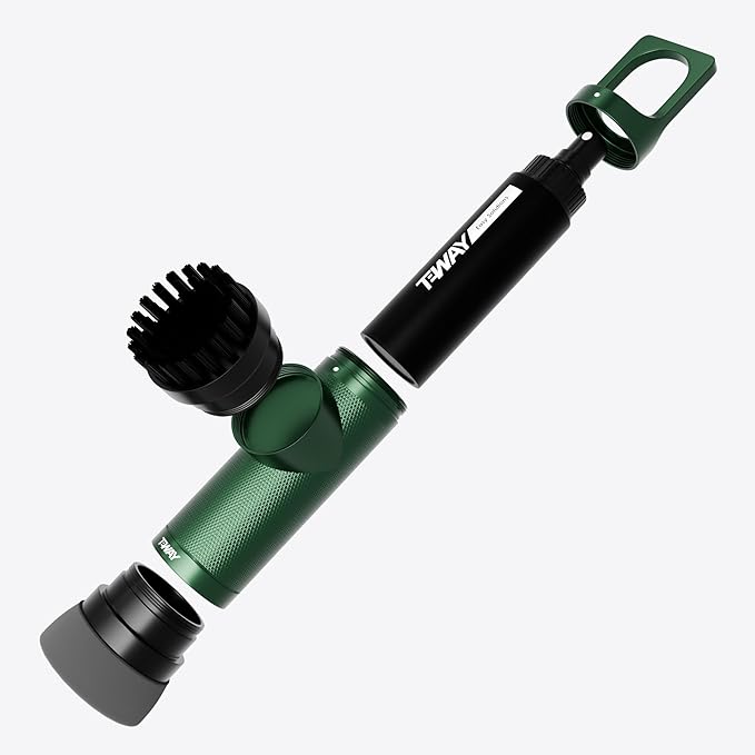 Golf Club Brush Cleaner with Water Spray Bottle and Sponge - Clean Golf Clubs Golf Balls Shoes All at Once - Heavy Duty - Golf Cleaning Device - Golf Accessories- USA Company (Sport Green)