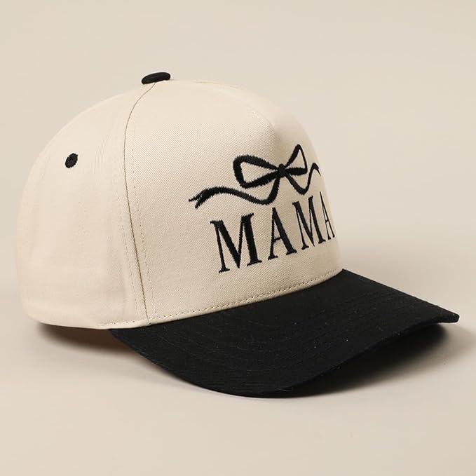 MIRMARU Two-Tone Vintage Canvas Trucker Hats for Men & Women, Adjustable Size Baseball Caps with Trendy Embroidered Design