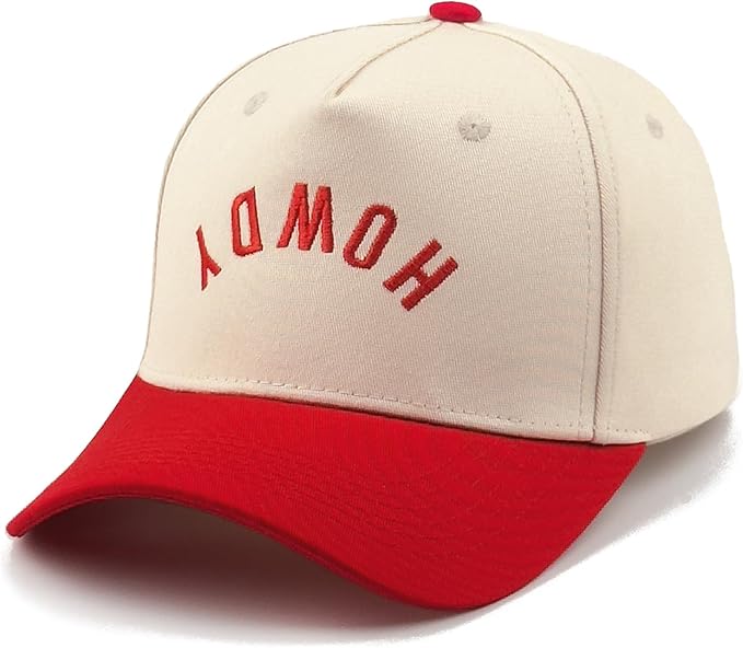 Funny Embroidered Trucker Hat, Vintage Two-Tone Cotton Baseball Cap for Men Women, Adjustable Dad Hat Gift Idea