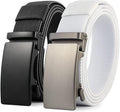 DOOPAI Belt Men, elastic golf belts for men, 2 Pack Nylon Ratchet Belt Mens Belts Casual, Adjustable Trim to Fit