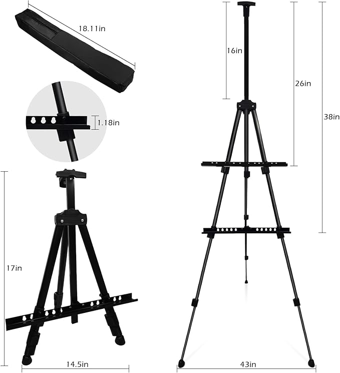 Art Easel Stand for Painting Canvases - Image 4