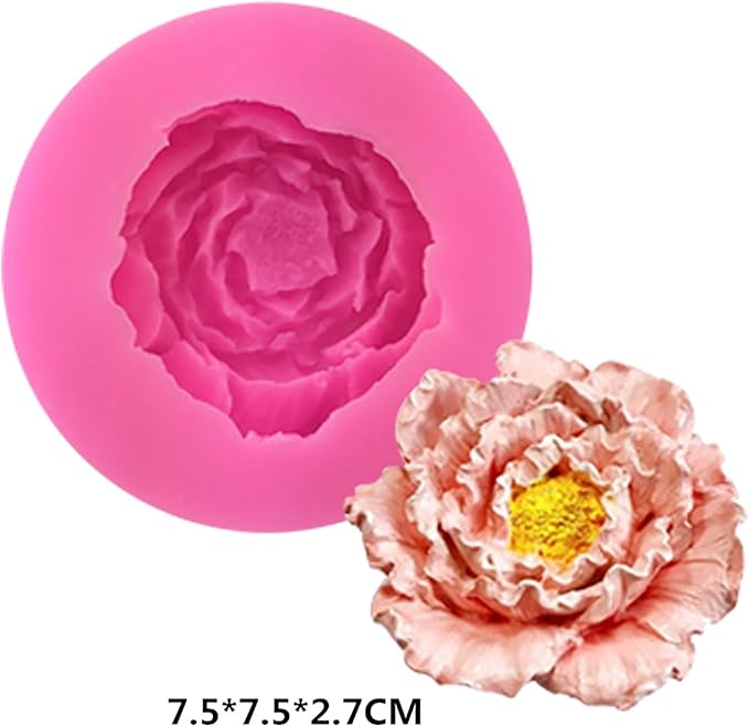 6 Pack Flower Mold: Peony, Sunflower Resin Casting Molds - Image 3