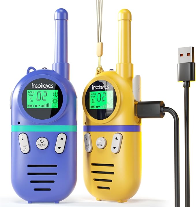 Walkie Talkies for Kids Rechargeable, Toys for Boys and Girls Ages 3-12 by Inspireyes