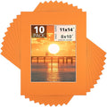 Mat Board Center, 11x14 for 8x10 Orange Color Mats by MatBoardCenter