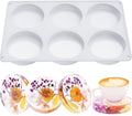 Resin Coaster Molds, 6-Cavity Silicone Coaster Molds by XIMUHO