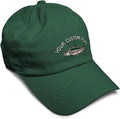 Custom Soft Baseball Hat Embroidered Dad Hat Fish Rainbow Trout Men & Ladies Baseball Cap Cotton