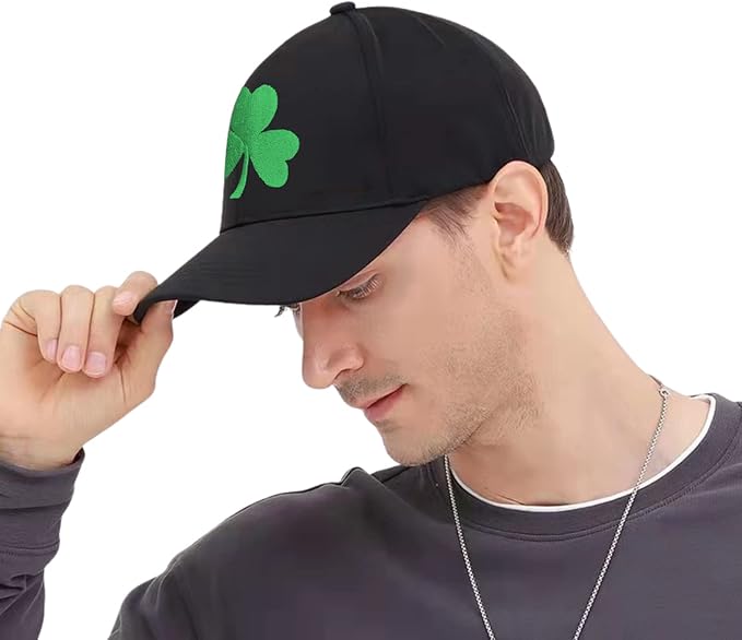 St Patricks Day Trucker Hat Irish Clover Baseball Cap Green Day Lucky Shamrock Hats St Patrick Decor Accessories
