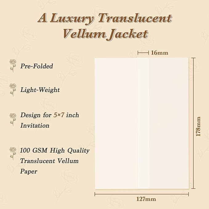 30 Pack Pre-Folded Vellum Jackets - Image 2