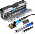 Soldering Iron Kit, 90W 110V LCD digital soldering gun，12-in-1 Soldering Iron by Weldingthefuture